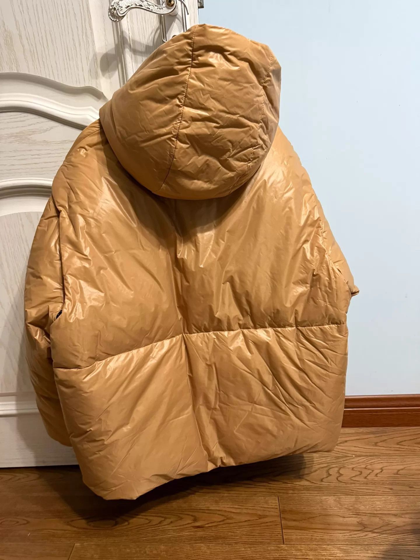 Jil Sander Brown Puffer Jacket with Hood Size S Size US S / EU 44-46 / 1 - 4 Thumbnail