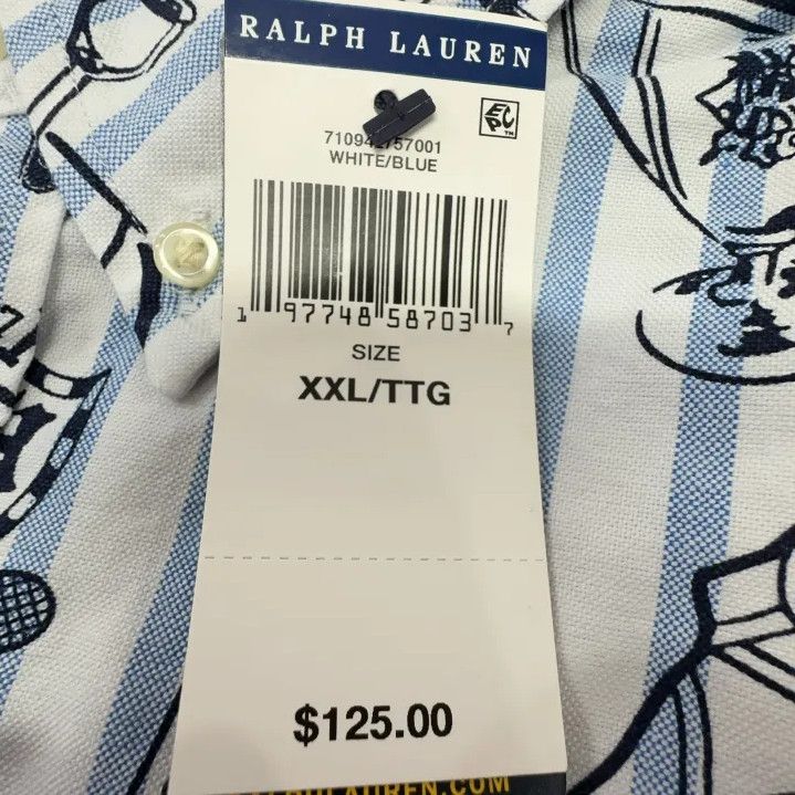 Polo Ralph Lauren Polo Ralph Lauren FW24 All-Over Logo Print Short-Sleeve Shirt Size US XXL / EU 58 / 5 - 4 Thumbnail
