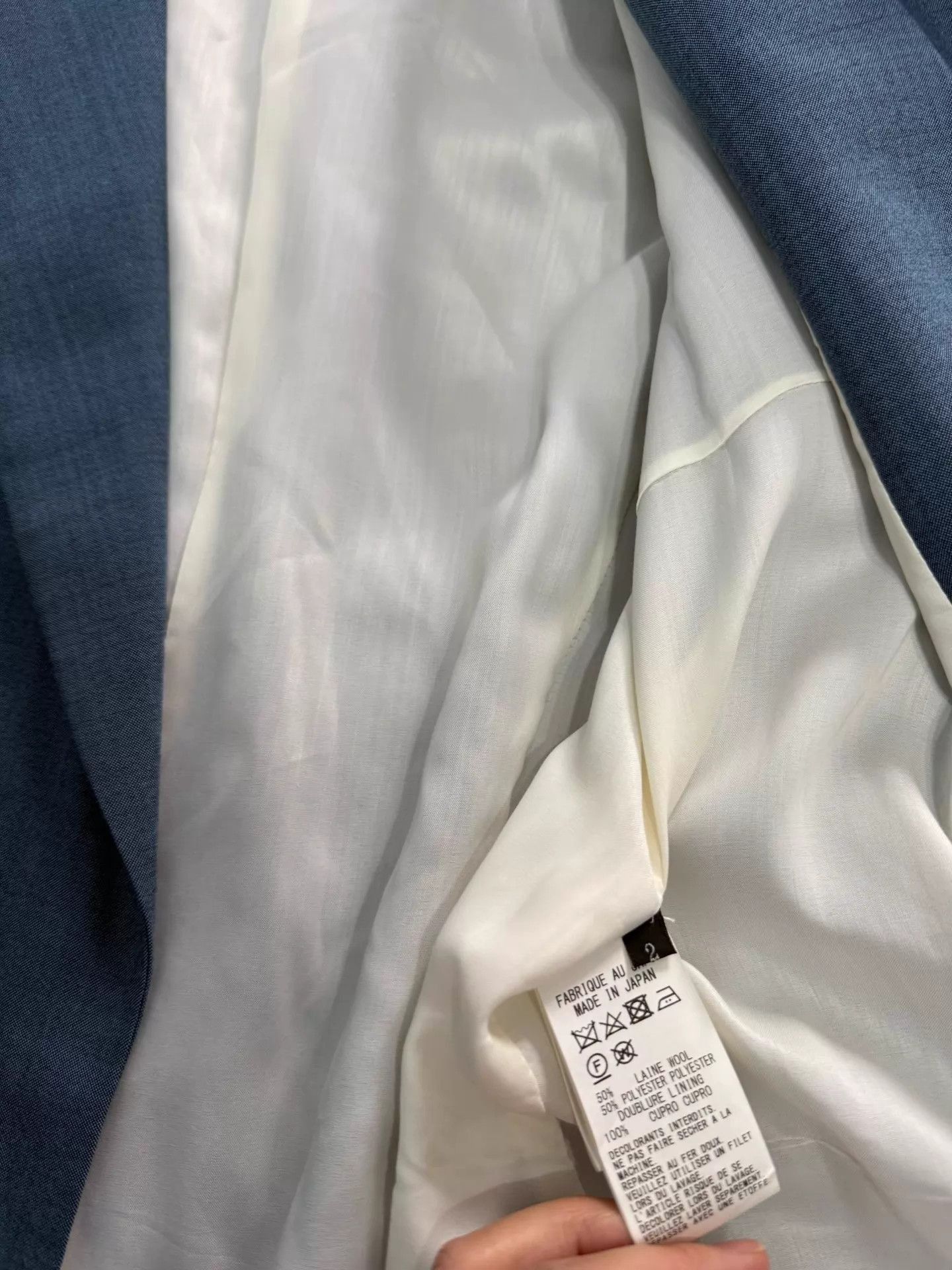 Y's Blue Single-Breasted Blazer - Size M Size US M / EU 48-50 / 2 - 5 Thumbnail