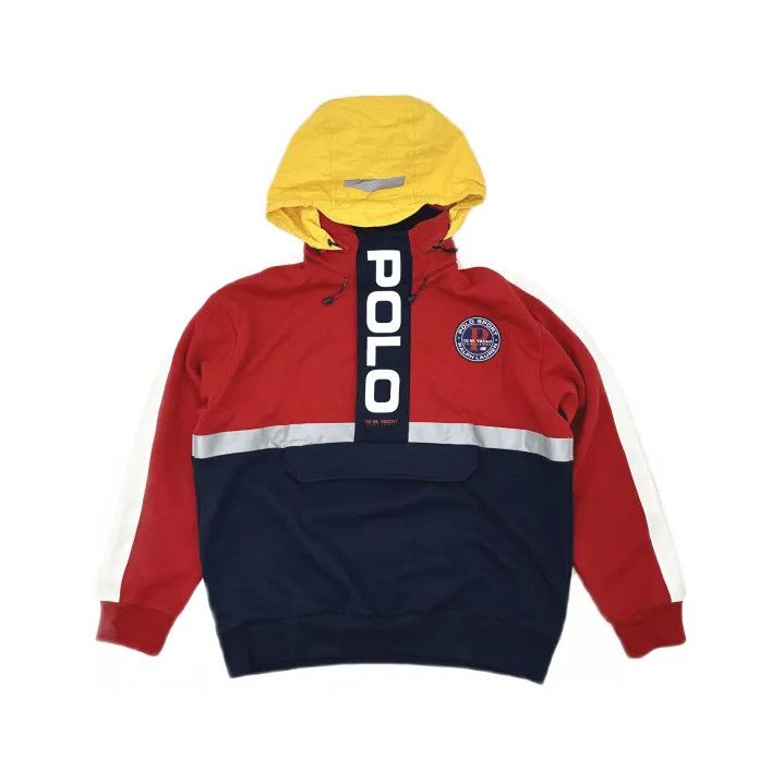 Polo Ralph Lauren Polo Ralph Lauren Logo Half-Zip Hooded Sweatshirt Size US L / EU 52-54 / 3 - 2 Thumbnail