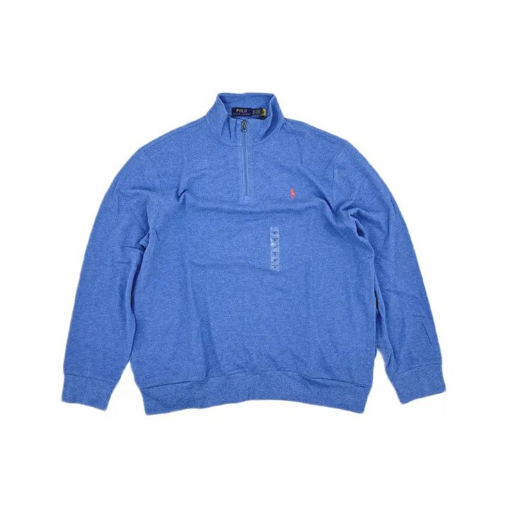 Polo Ralph Lauren Polo Ralph Lauren Solid Half-Zip Long-Sleeve T-Shirt Size US XL / EU 56 / 4 - 2 Thumbnail