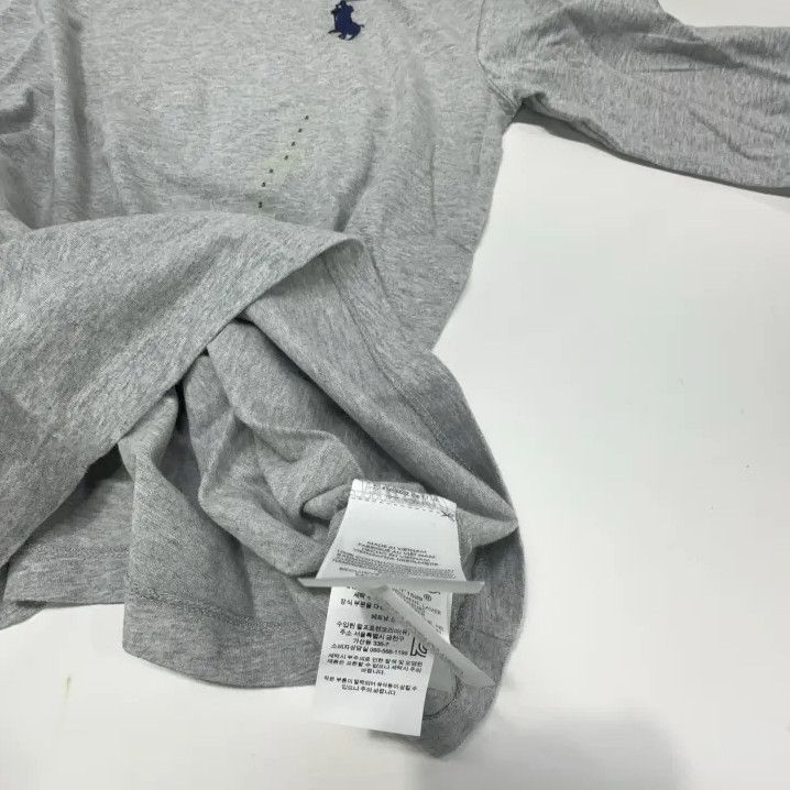 Polo Ralph Lauren Polo Ralph Lauren Gray Solid Casual Crew Neck T-shirt Size US S / EU 44-46 / 1 - 4 Thumbnail