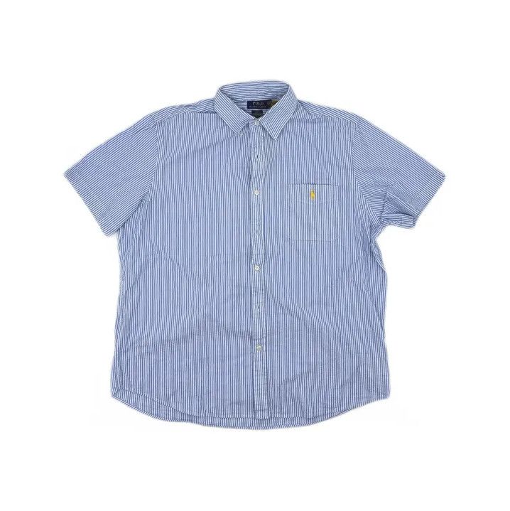 Polo Ralph Lauren Polo Ralph Lauren Striped Logo Short-Sleeve Shirt Size US XL / EU 56 / 4 - 2 Thumbnail