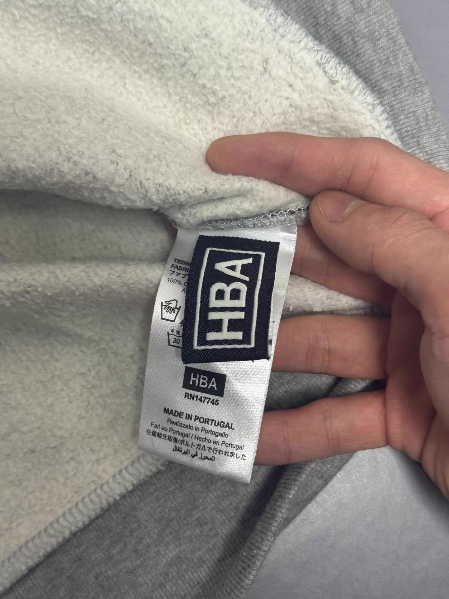 Hood By Air Gray Graphic Print Hoodie with Hood, Size M Size US M / EU 48-50 / 2 - 6 Thumbnail