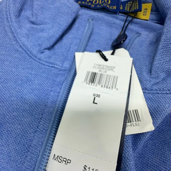 Polo Ralph Lauren Polo Ralph Lauren Solid Half-Zip Long-Sleeve T-Shirt Size US L / EU 52-54 / 3 - 4 Thumbnail