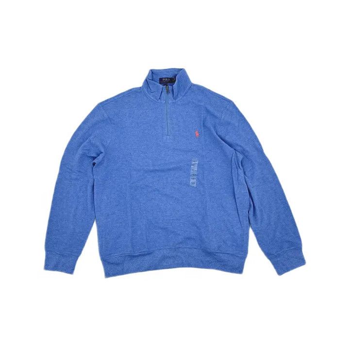 Polo Ralph Lauren Polo Ralph Lauren Solid Half-Zip Long-Sleeve T-Shirt Size US L / EU 52-54 / 3 - 2 Thumbnail