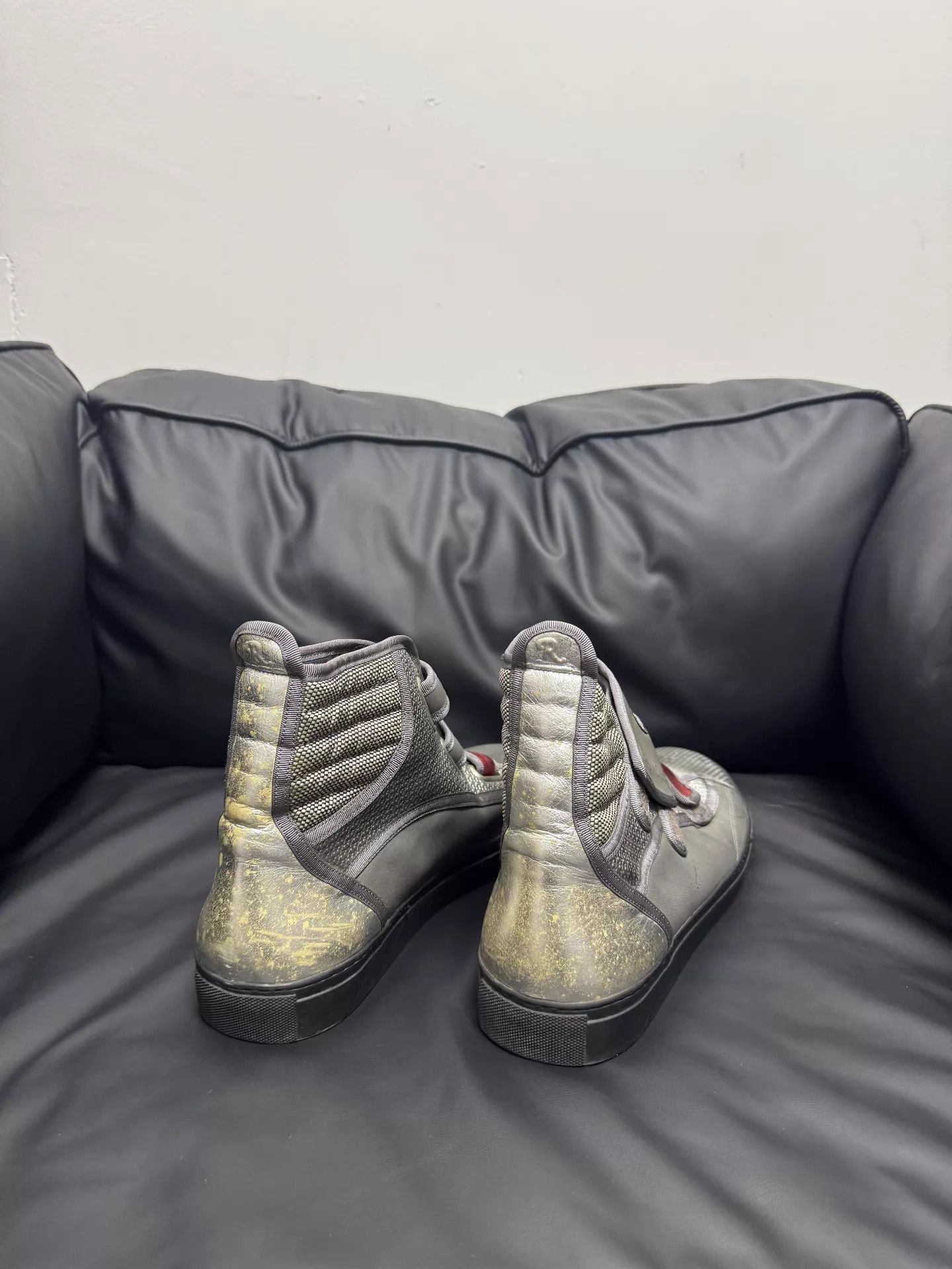 Raf Simons Multi Color High-Top Sneakers with Straps Size US 9 / EU 42 - 5 Thumbnail