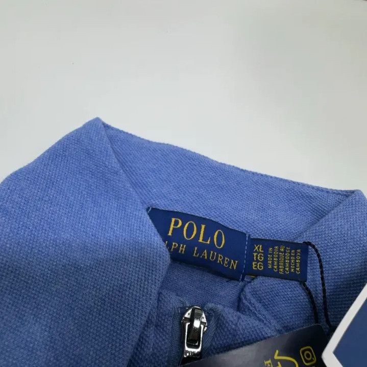 Polo Ralph Lauren Polo Ralph Lauren Solid Half-Zip Long-Sleeve T-Shirt Size US XL / EU 56 / 4 - 6 Thumbnail