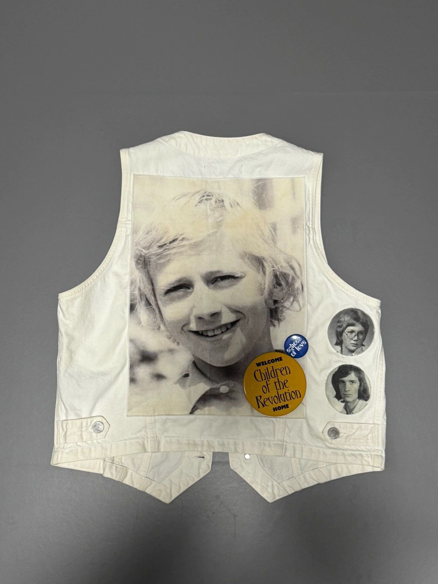 Raf Simons White Button-Front Vest with Patch Details Size US S / EU 44-46 / 1 - 2 Thumbnail