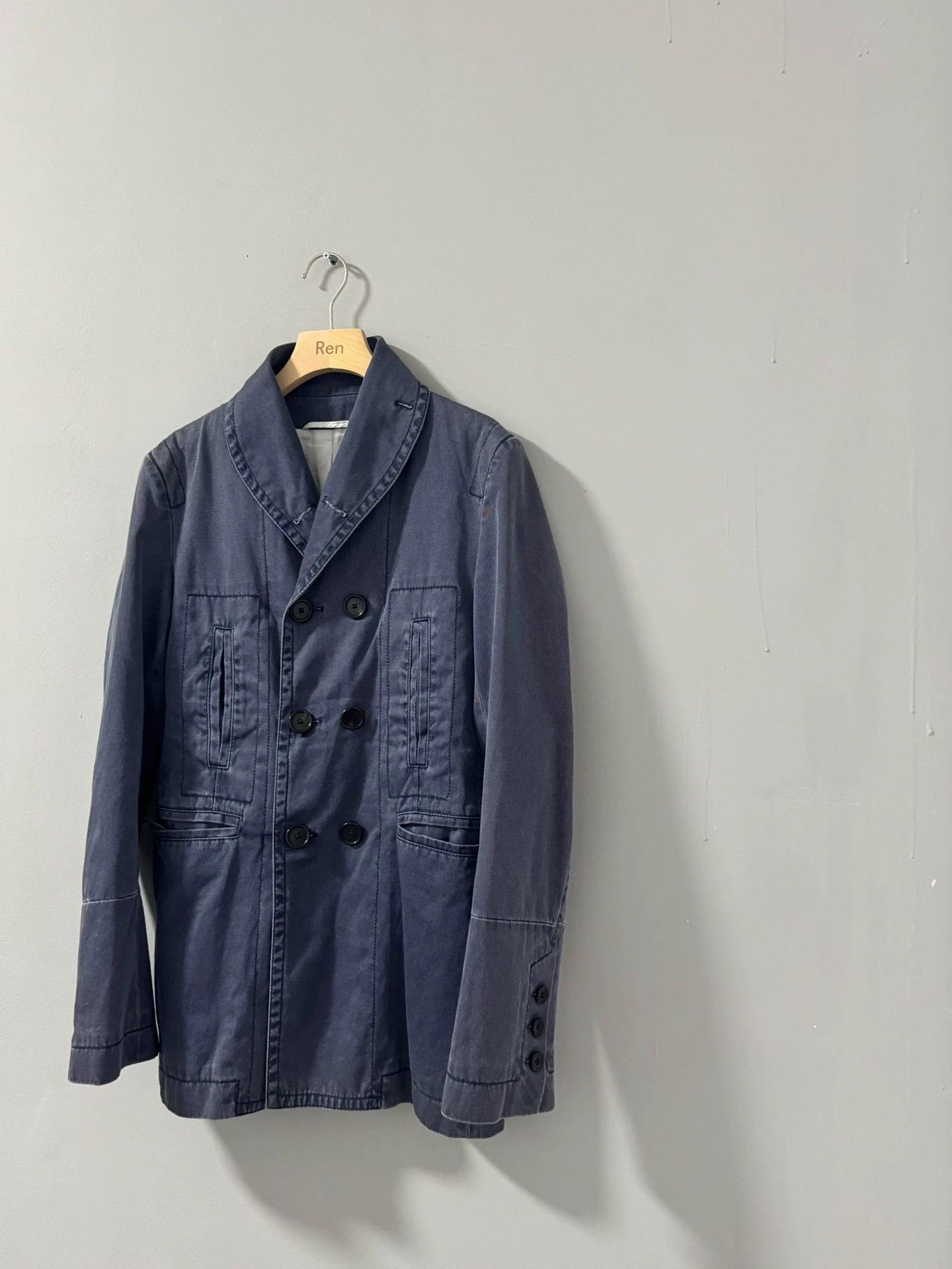 Ann Demeulemeester Blue Denim Jacket - XXS Size US XXS / EU 40 - 5 Thumbnail