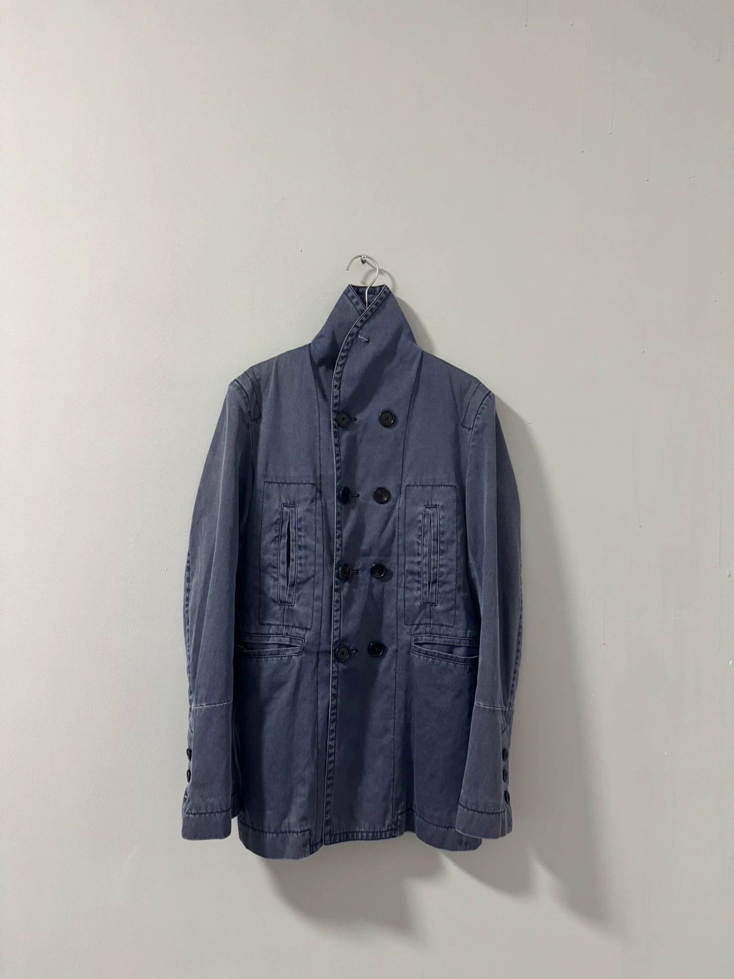 Ann Demeulemeester Blue Denim Jacket - XXS Size US XXS / EU 40 - 4 Thumbnail