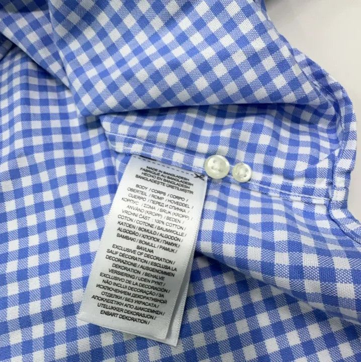 Polo Ralph Lauren Polo Ralph Lauren Blue Check Short-Sleeve Shirt Size US L / EU 52-54 / 3 - 7 Thumbnail
