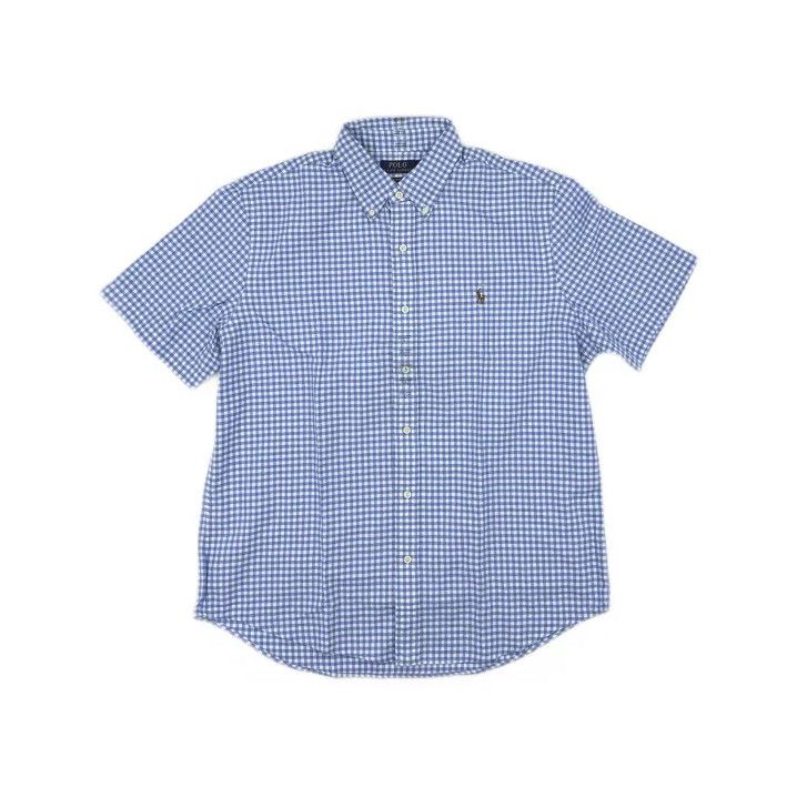 Polo Ralph Lauren Polo Ralph Lauren Blue Check Short-Sleeve Shirt Size US L / EU 52-54 / 3 - 2 Thumbnail