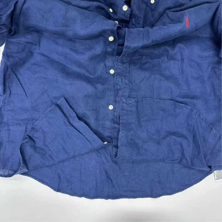 Polo Ralph Lauren Polo Ralph Lauren SS23 Solid Logo Embroidered Long Sleeve Shirt Size US XL / EU 56 / 4 - 8 Thumbnail