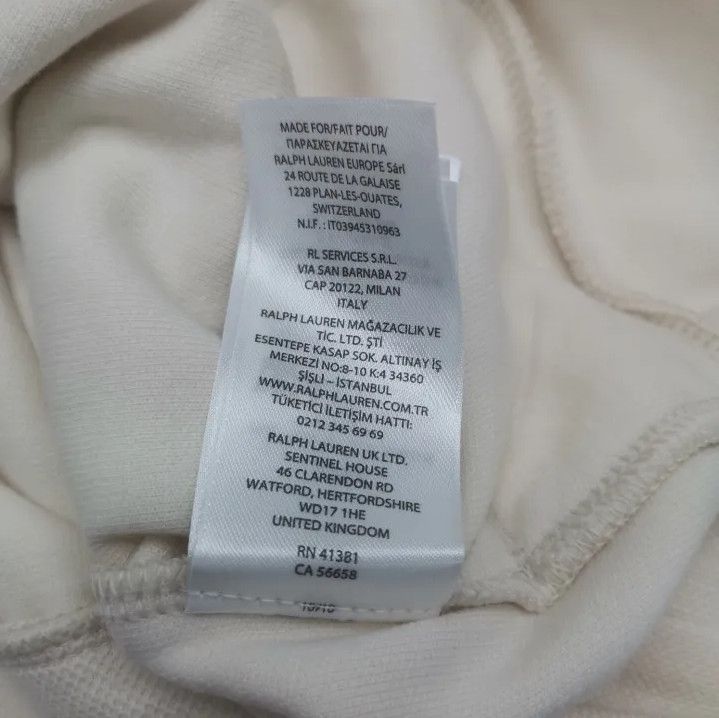 Polo Ralph Lauren Polo Ralph Lauren Men's Cream Half-Zip Sweatshirt Size US XL / EU 56 / 4 - 3 Thumbnail