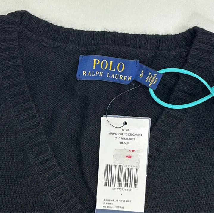 Polo Ralph Lauren Polo Ralph Lauren Pony Logo V-Neck Knit Sweater Size US L / EU 52-54 / 3 - 2 Thumbnail