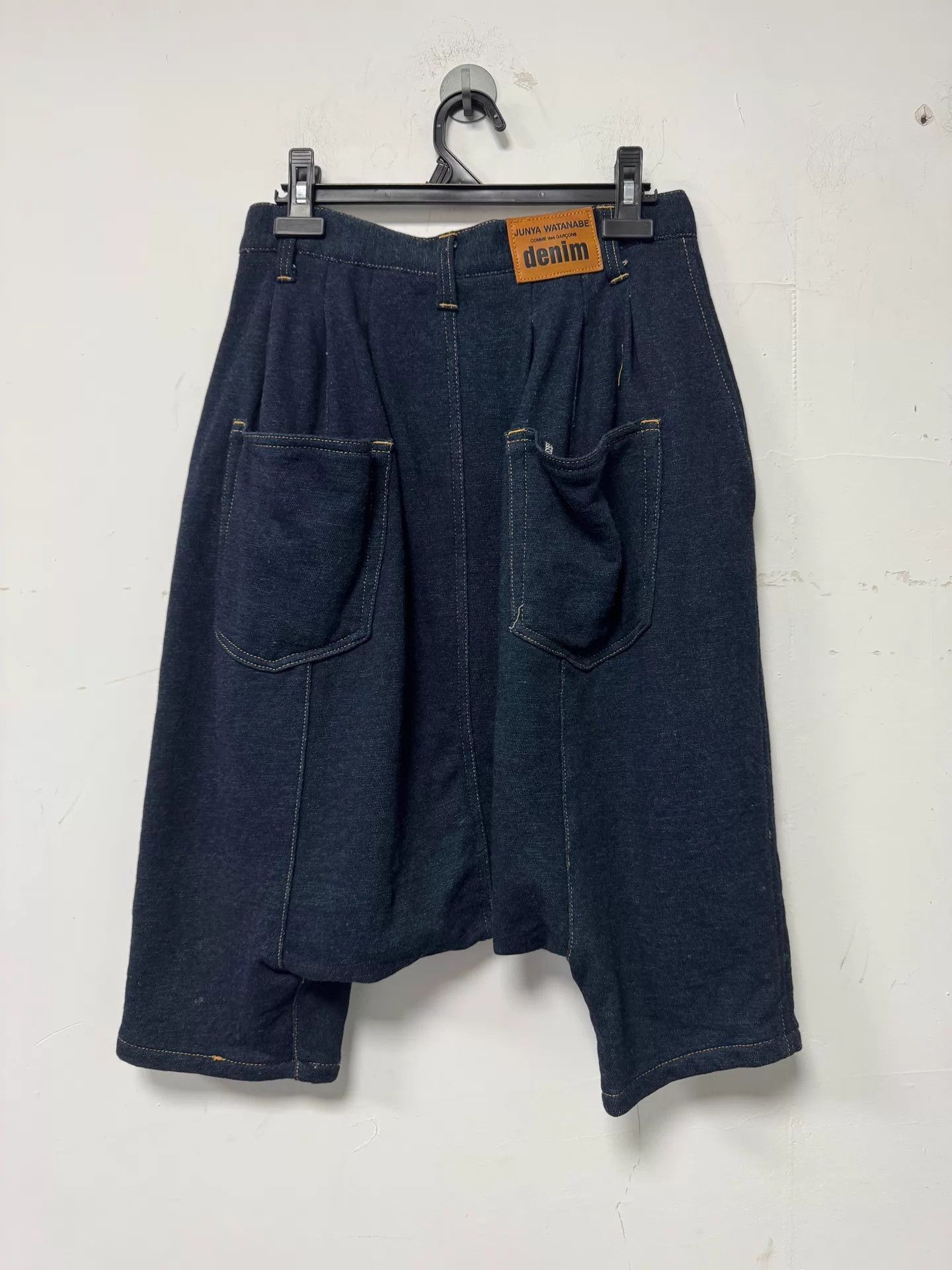 Junya Watanabe Blue Denim Pleated Shorts Size 28 Size US 28 / EU 44 - 2 Thumbnail