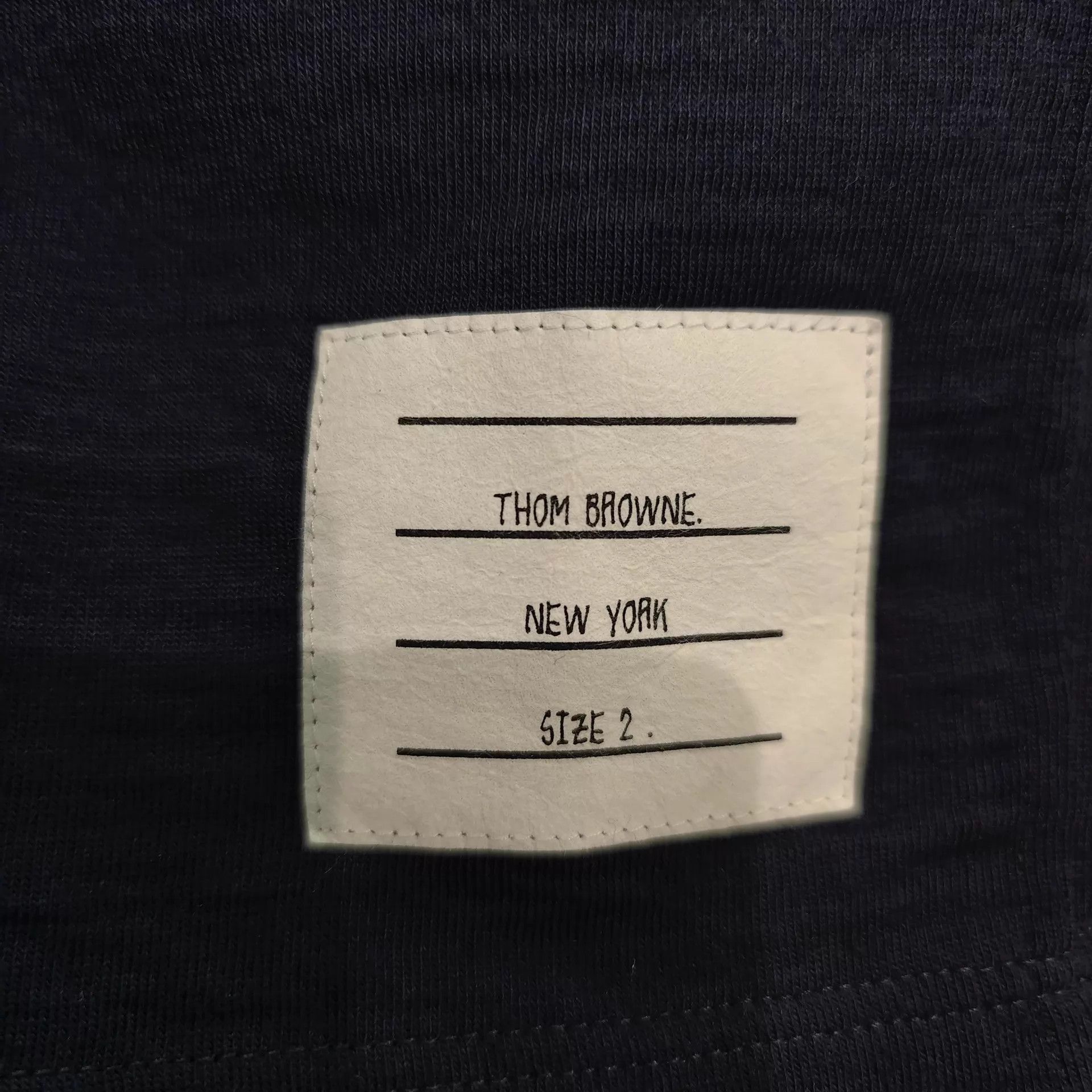 Thom Browne Blue Short Sleeve Shirt with White Stripes Size US M / EU 48-50 / 2 - 4 Thumbnail