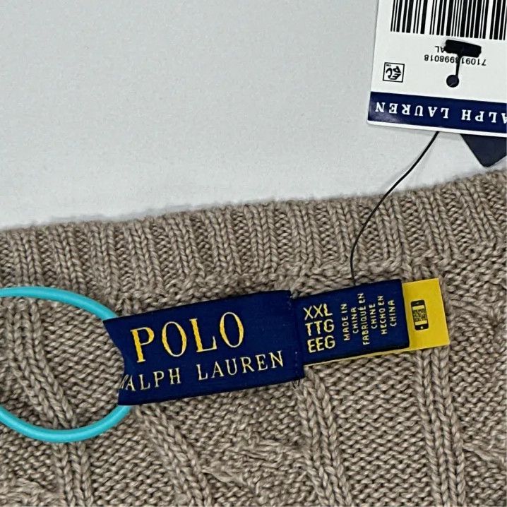 Polo Ralph Lauren Polo Ralph Lauren Cable Knit Logo Sweater Size US XXL / EU 58 / 5 - 3 Thumbnail