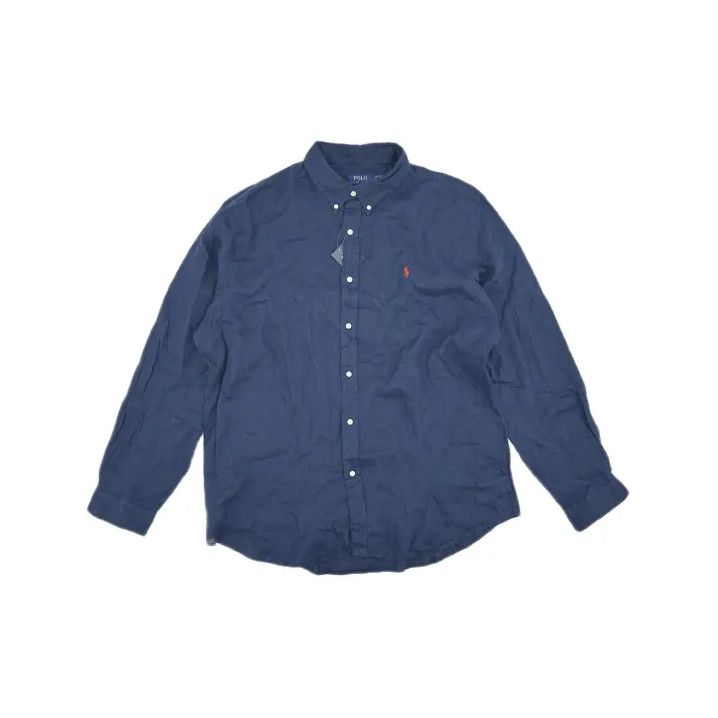 Polo Ralph Lauren Polo Ralph Lauren Men's Solid Logo Embroidered Long-Sleeve Shirt Size US XXL / EU 58 / 5 - 2 Thumbnail