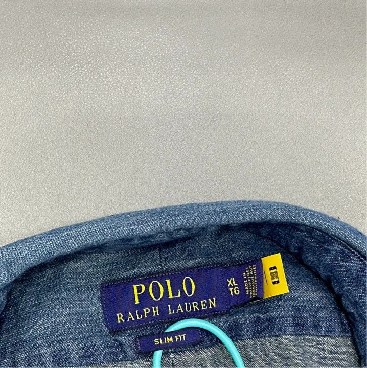 Polo Ralph Lauren Polo Ralph Lauren Logo Denim Long-Sleeve Shirt Size US XL / EU 56 / 4 - 2 Thumbnail