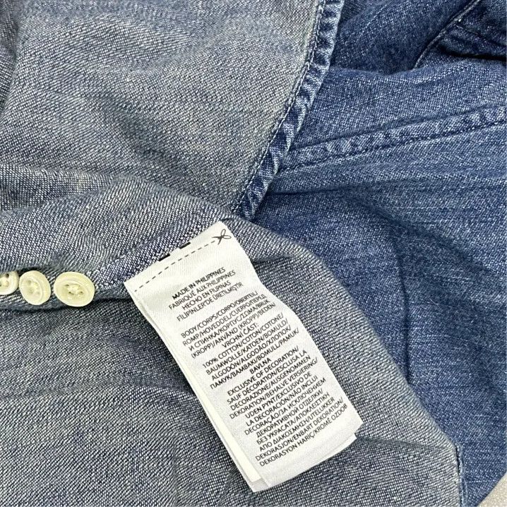 Polo Ralph Lauren Polo Ralph Lauren Logo Denim Long-Sleeve Shirt Size US XL / EU 56 / 4 - 4 Thumbnail