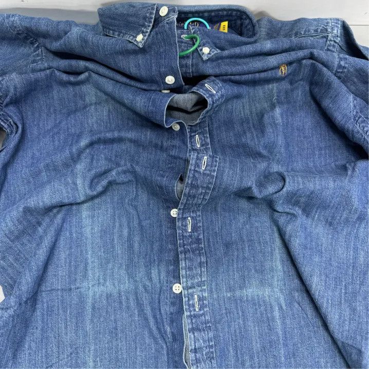 Polo Ralph Lauren Polo Ralph Lauren Logo Denim Long-Sleeve Shirt Size US XL / EU 56 / 4 - 6 Thumbnail