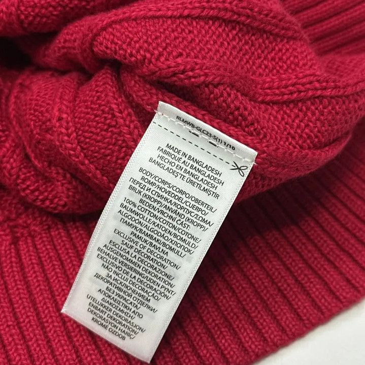 Polo Ralph Lauren Polo Ralph Lauren SS23 Cable Knit Logo Sweater Size US L / EU 52-54 / 3 - 4 Thumbnail