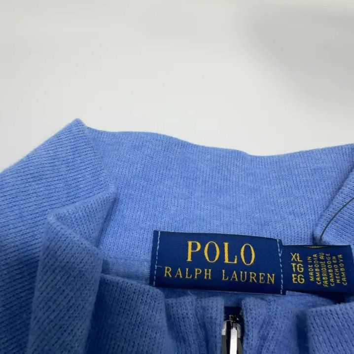 Polo Ralph Lauren Polo Ralph Lauren Men's Blue Pony Embroidered Half-Zip Sweater Size US XL / EU 56 / 4 - 5 Thumbnail