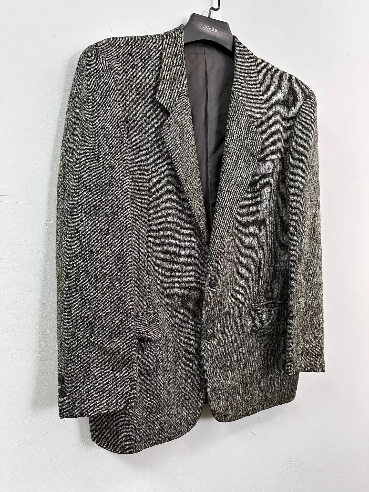 Issey Miyake Gray Herringbone Pattern Blazer - Size M Size US M / EU 48-50 / 2 - 3 Thumbnail
