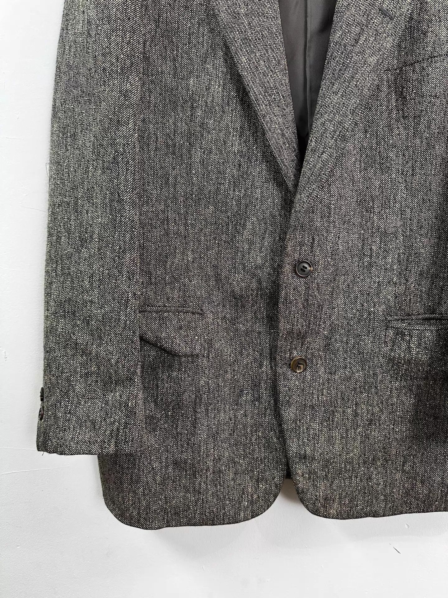 Issey Miyake Gray Herringbone Pattern Blazer - Size M Size US M / EU 48-50 / 2 - 4 Thumbnail