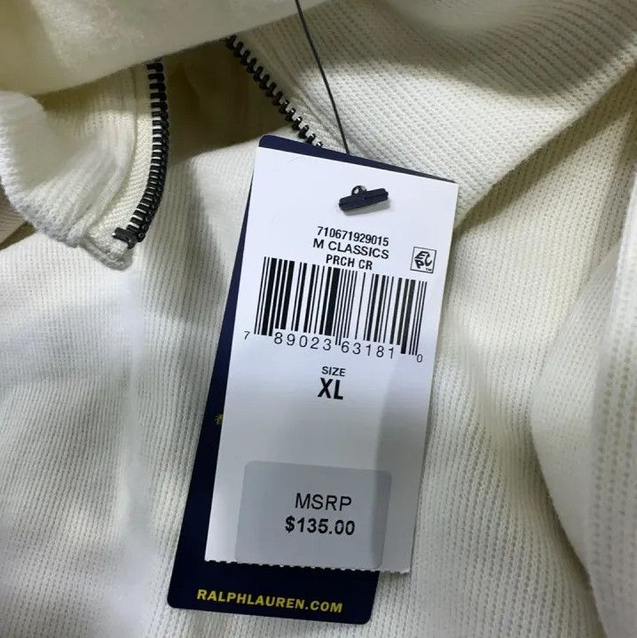 Polo Ralph Lauren Polo Ralph Lauren Men's Pony Logo Quarter-Zip Sweatshirt Size US XL / EU 56 / 4 - 5 Thumbnail