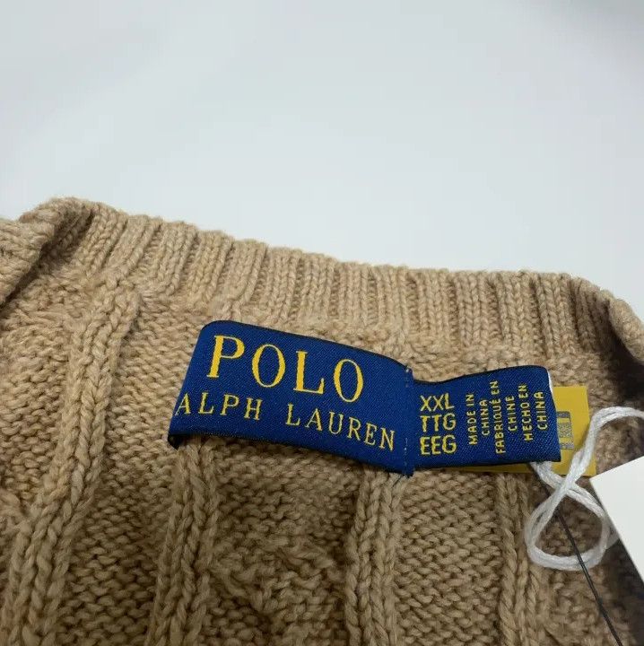 Polo Ralph Lauren Polo Ralph Lauren Men's Cable Knit Sweater Size US XXL / EU 58 / 5 - 5 Thumbnail