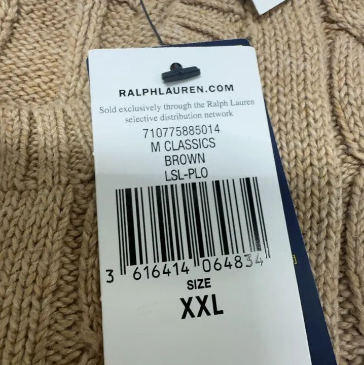 Polo Ralph Lauren Polo Ralph Lauren Men's Cable Knit Sweater Size US XXL / EU 58 / 5 - 6 Thumbnail