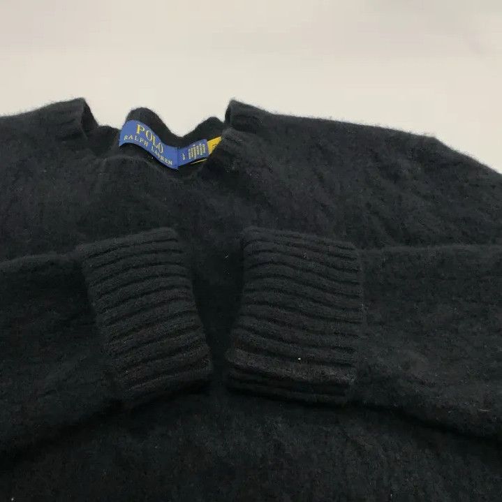 Polo Ralph Lauren Polo Ralph Lauren FW22 Cable-Knit Logo Wool Sweater Size US L / EU 52-54 / 3 - 8 Thumbnail
