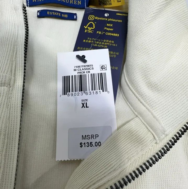 Polo Ralph Lauren Polo Ralph Lauren Classic Pony Logo Quarter-Zip Sweatshirt Size US XL / EU 56 / 4 - 5 Thumbnail