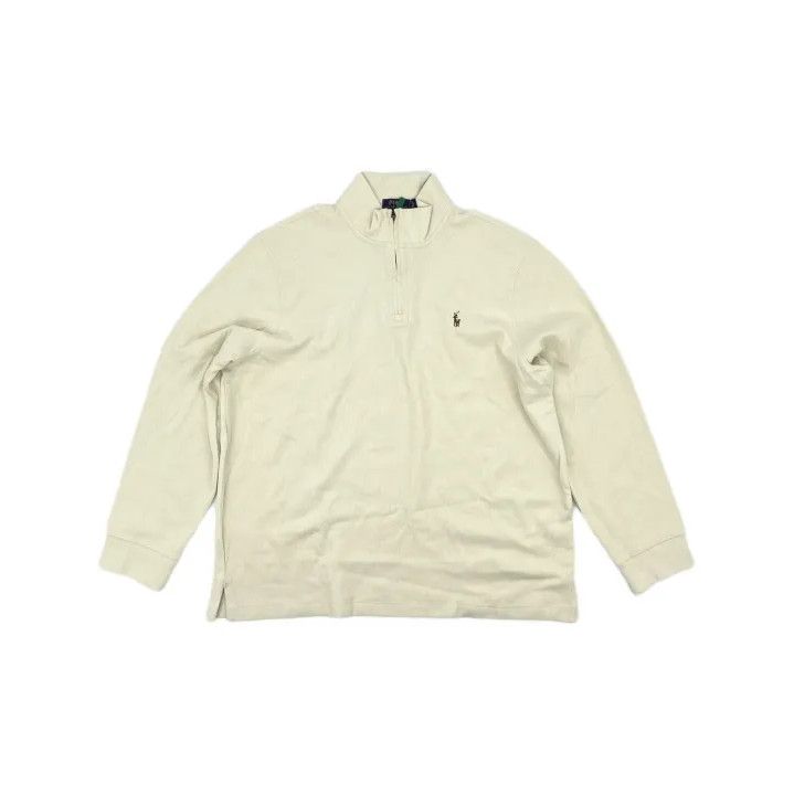 Polo Ralph Lauren Polo Ralph Lauren Pony Logo Quarter-Zip Mock Neck Sweatshirt Size US XL / EU 56 / 4 - 2 Thumbnail