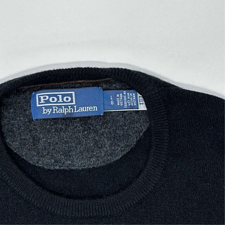 Polo Ralph Lauren Polo Ralph Lauren FW22 Solid Logo Knit Wool Sweater Size US L / EU 52-54 / 3 - 3 Thumbnail