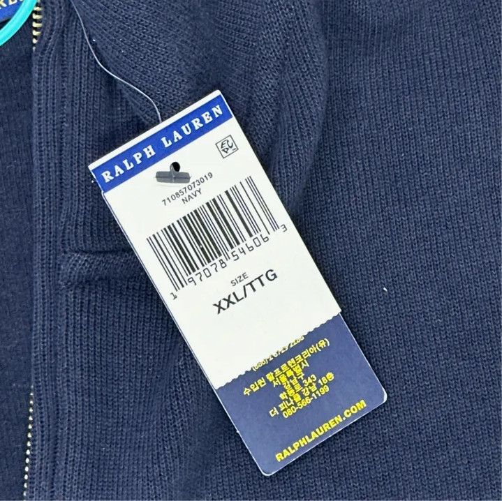 Polo Ralph Lauren Polo Ralph Lauren Solid Half-Zip Logo Embroidered Sweatshirt Size US XXL / EU 58 / 5 - 3 Thumbnail