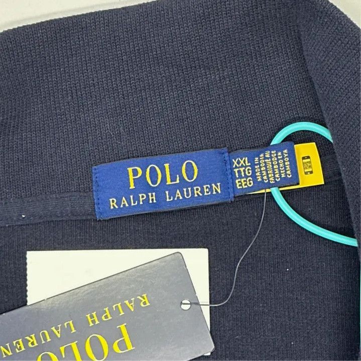 Polo Ralph Lauren Polo Ralph Lauren Solid Half-Zip Logo Embroidered Sweatshirt Size US XXL / EU 58 / 5 - 4 Thumbnail