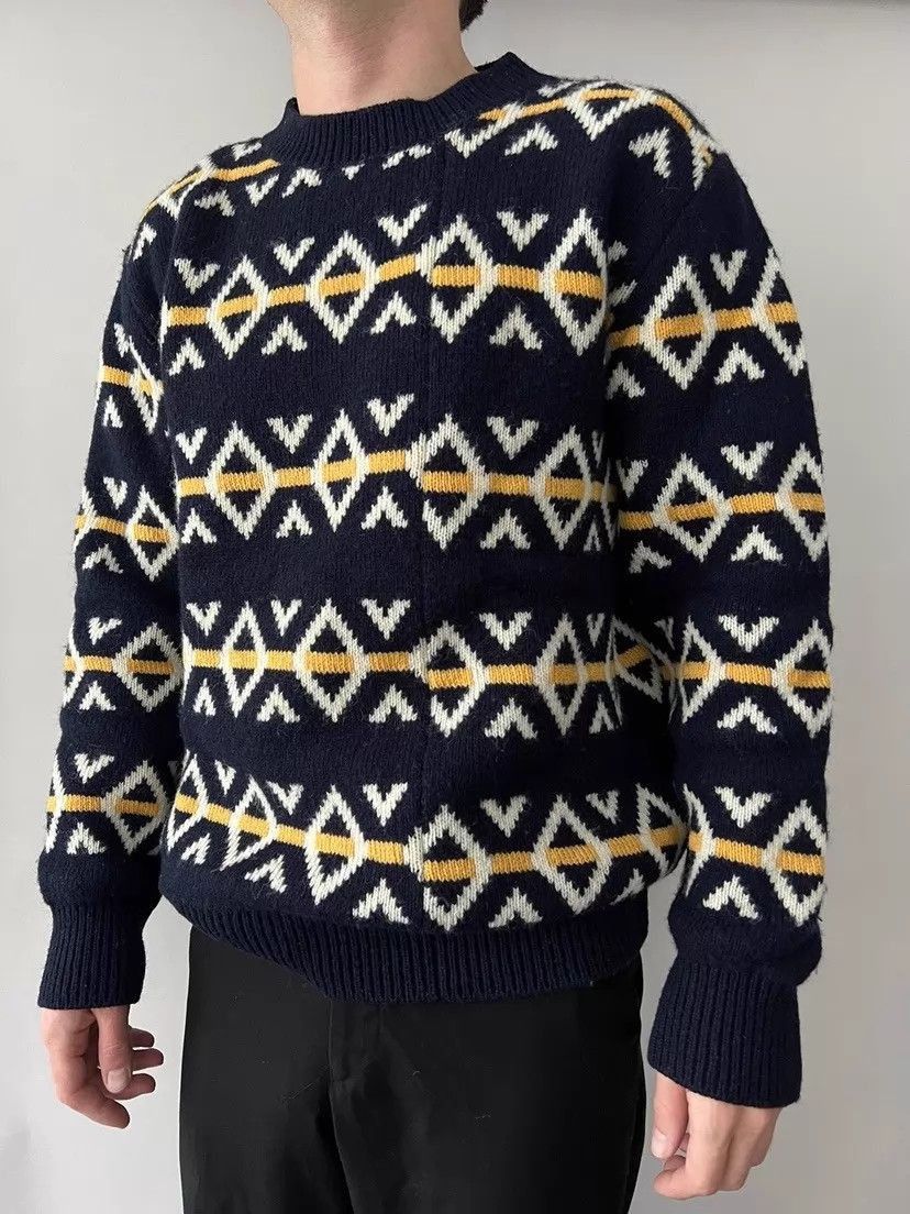 Raf Simons Geometric Pattern Crewneck Sweater Size US M / EU 48-50 / 2 - 7 Thumbnail