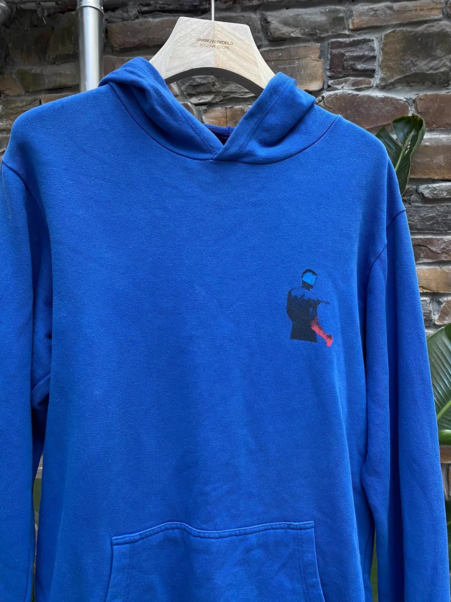 Raf Simons Blue Graphic Print Hoodie with Hood and Pocket Size US S / EU 44-46 / 1 - 2 Thumbnail