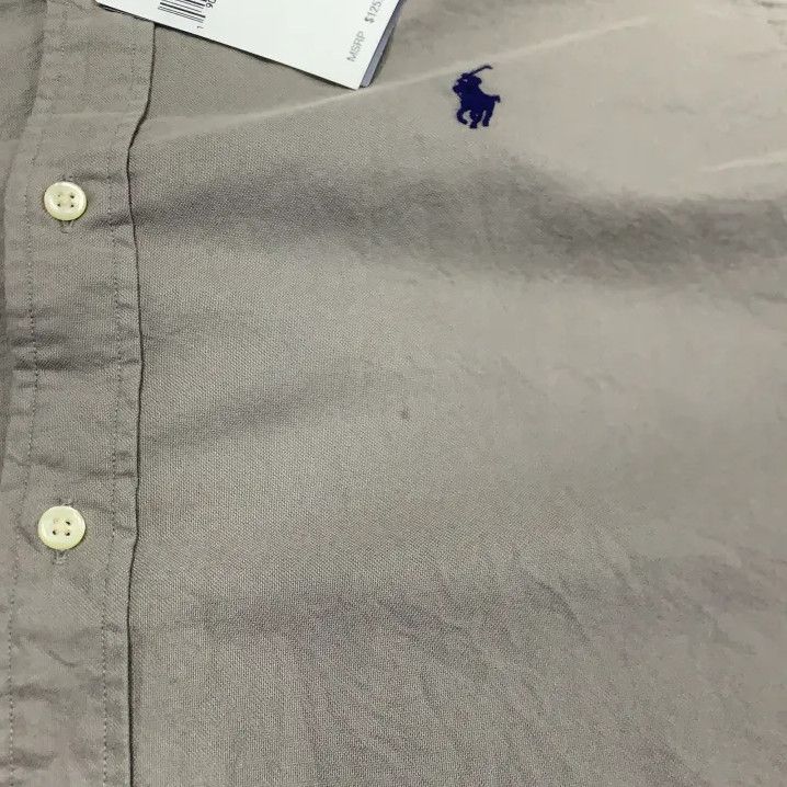 Polo Ralph Lauren Polo Ralph Lauren Men's Gray Logo Long Sleeve Shirt Size US L / EU 52-54 / 3 - 9 Thumbnail