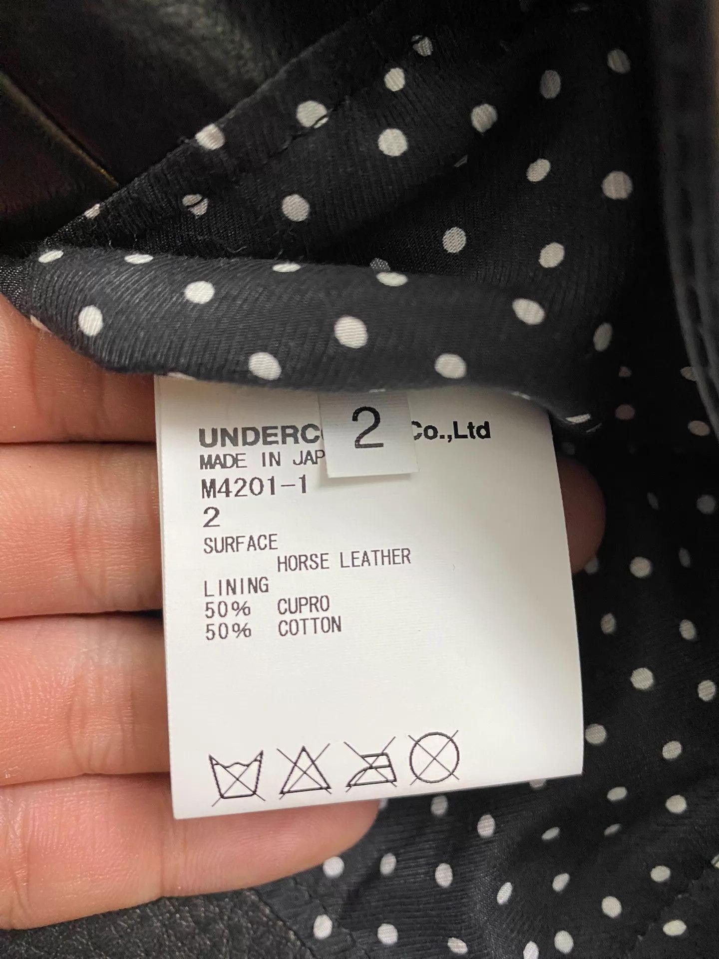 Undercover Black Leather Biker Jacket with Zip Details Size M Size US M / EU 48-50 / 2 - 9 Thumbnail