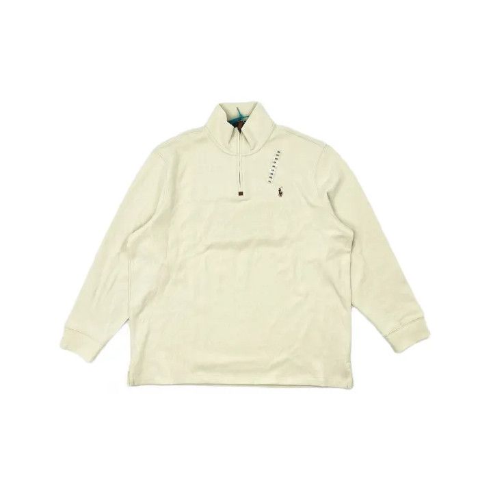Polo Ralph Lauren Polo Ralph Lauren Pony Logo Quarter-Zip Cotton Sweatshirt Size US XXL / EU 58 / 5 - 2 Thumbnail