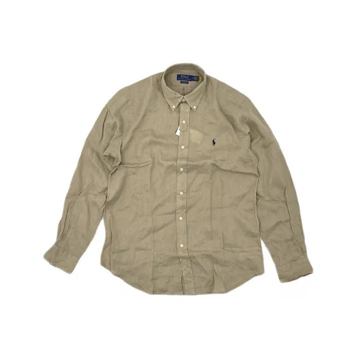 Polo Ralph Lauren Polo Ralph Lauren Pony Logo Linen Long Sleeve Shirt Size US M / EU 48-50 / 2 - 2 Thumbnail