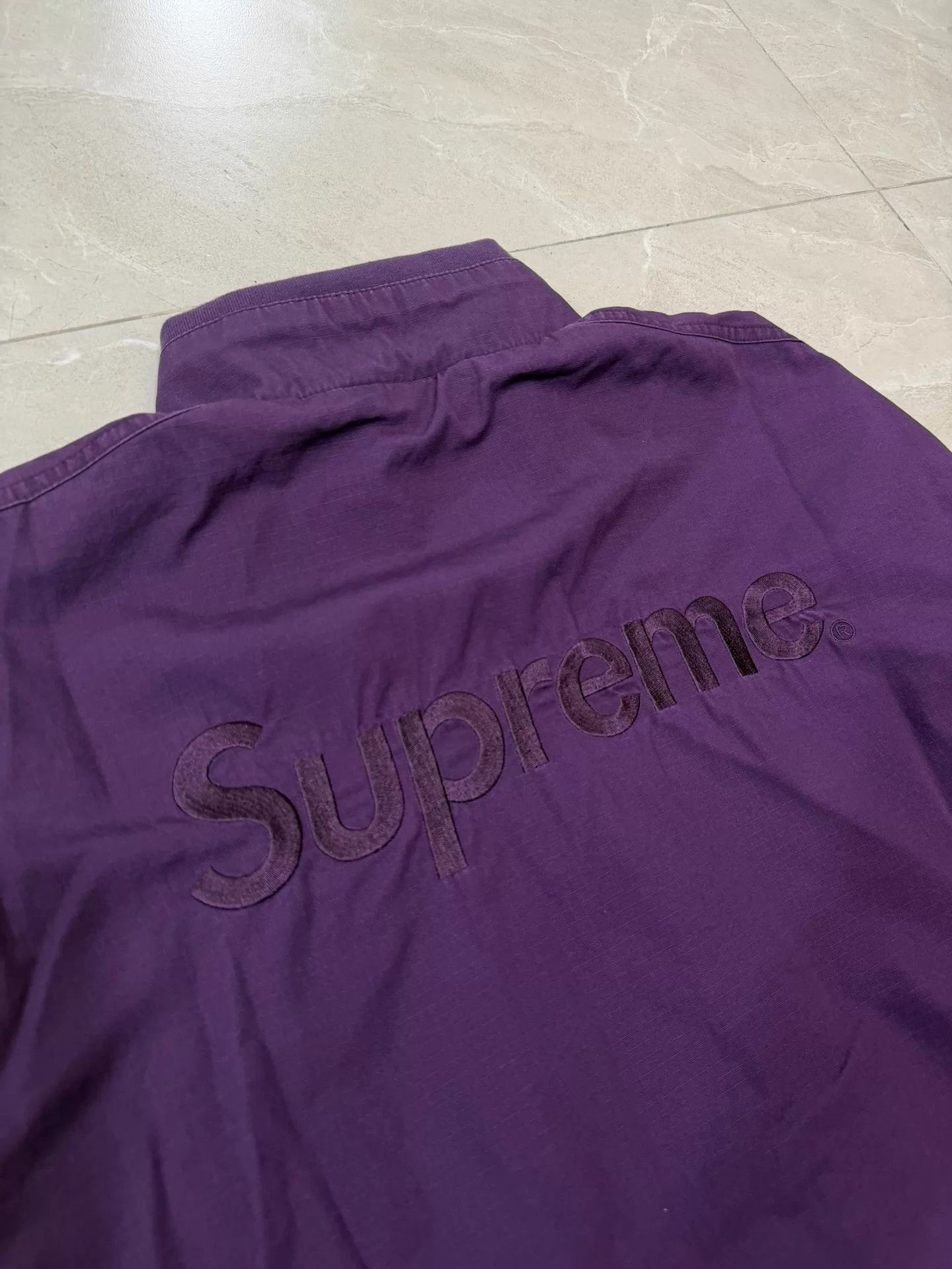 Supreme Purple Zip-Up Light Jacket Size M Size US M / EU 48-50 / 2 - 6 Thumbnail
