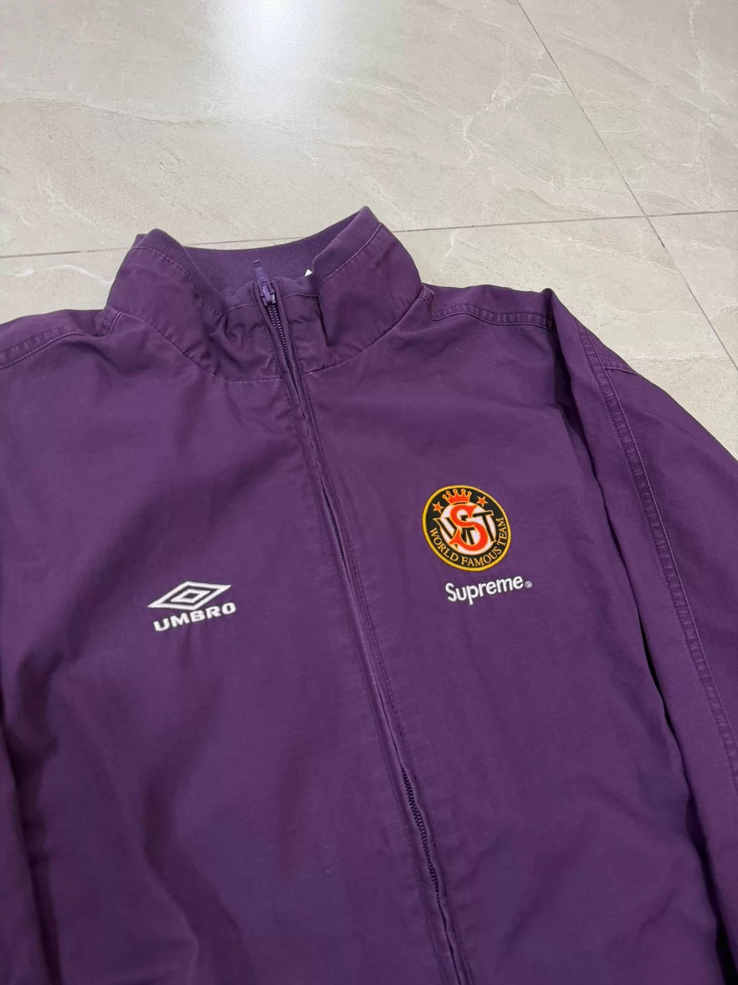 Supreme Purple Zip-Up Light Jacket Size M Size US M / EU 48-50 / 2 - 2 Thumbnail