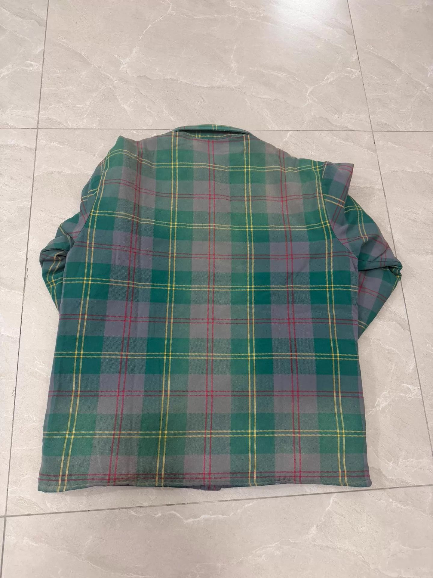 Supreme Green Plaid Long Sleeve Button-Up Shirt M Size US M / EU 48-50 / 2 - 5 Thumbnail