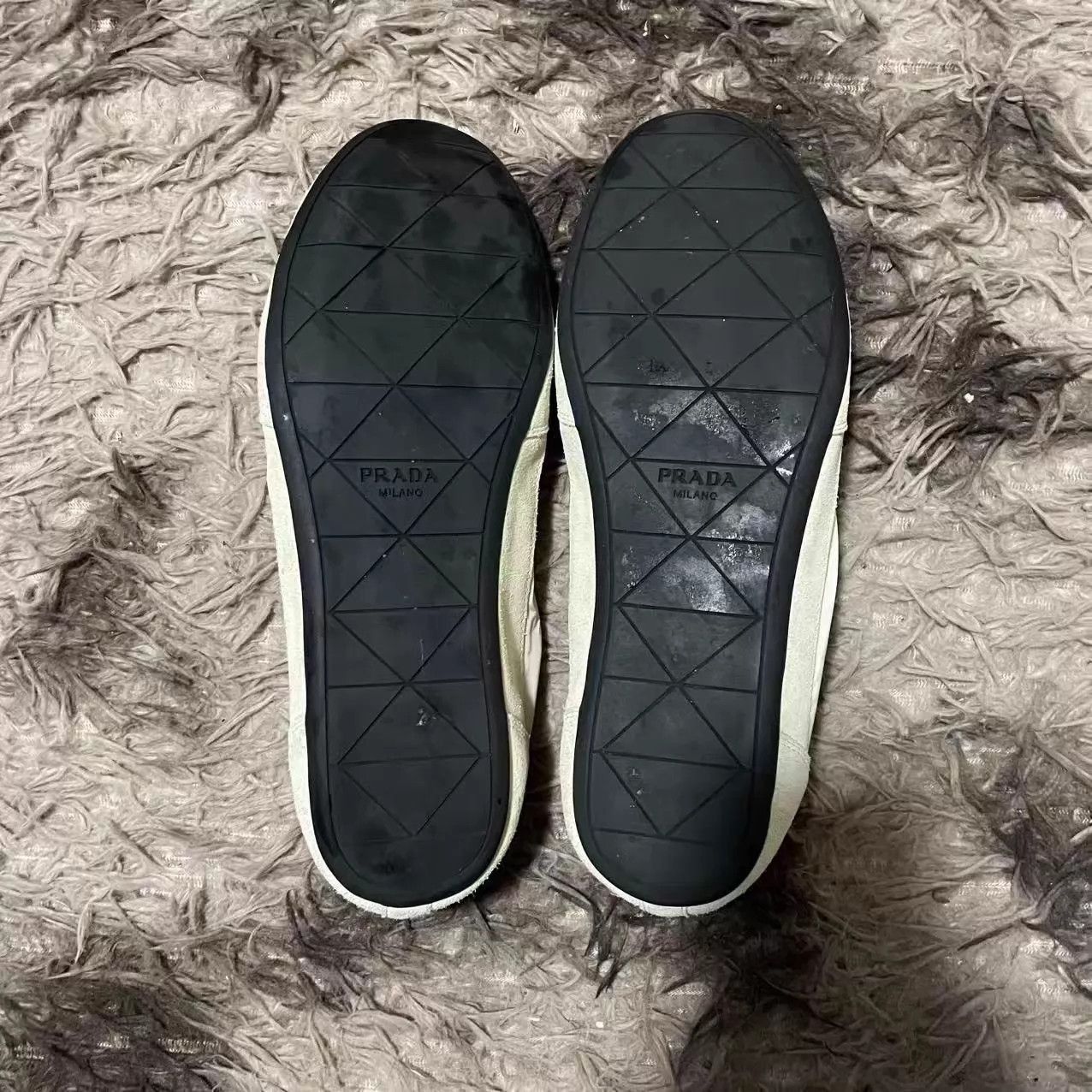 Prada White Low-Top Sneakers Size 12 Size US 12 / EU 45 - 5 Thumbnail
